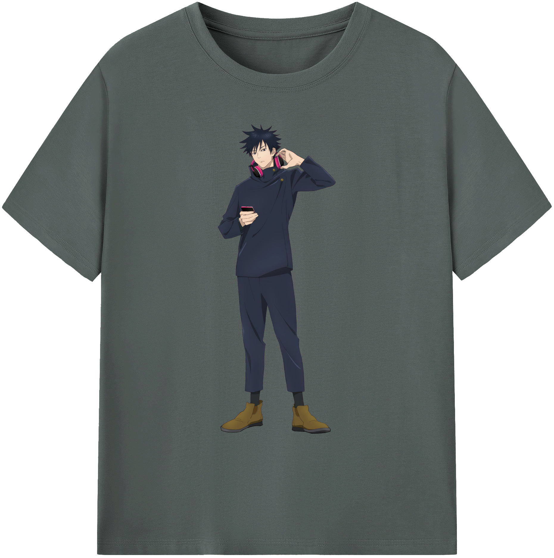 （画像用） 呪術廻戦 Jujutsu Kaisen 綿100％ メンズ半袖Tシャツ｜肌触りやわらか＆通気性